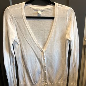 White cardigan